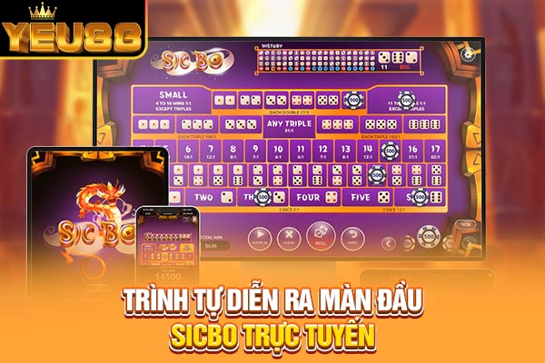Trình tự diễn ra màn đầu Sicbo trực tuyến Trình tự diễn ra màn đầu Sicbo trực tuyến